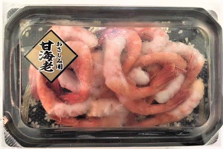 四反田工場で生産している「おさしみ用甘海老」